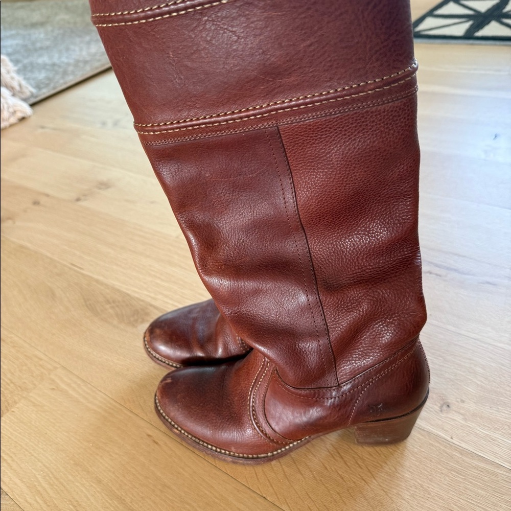 Frye Brown Leather Boots - “Campus Boot” - Women’s Size 7.5 - Picture 5 of 6